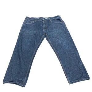Sean John Hamilton Classic Relaxed Jeans Mens 42x30 Dark Wash Blue Denim